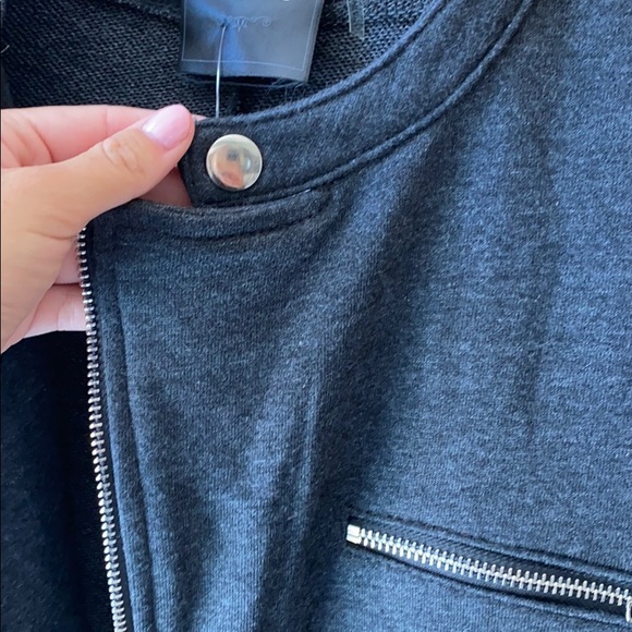 NWT Gray, Zipper Detailed Jacket - Picture 5 of 10